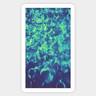 Green Galaxy Sticker